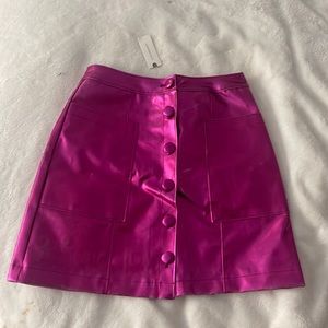 Maeve Pink Metallic Skirt
